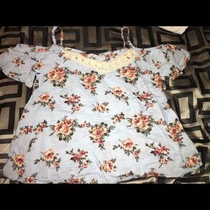Floral off shoulder top